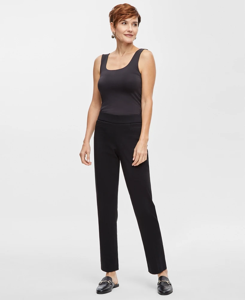 Jm Collection Women's Tummy Control Pull-On Slim-Leg Pants, Exclusively at Macy's
