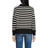 Lands' End Women's Drifter Quarter Zip Pullover Sweater