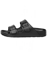 Alpine Swiss Men's Double Strap Eva Slide Sandals Sole Flat Casual Comfort Shoes