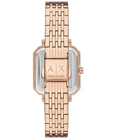 A|X Armani Exchange Women's Quartz Three-Hand Rose Gold Stainless Steel Watch 27mm
