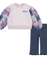 Levi's Infant Girls Crew and Flare Leggings, 2-Piece Set