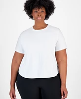 Id Ideology Plus Perforated Pieced Short-Sleeve T-Shirt, Created for Macy's