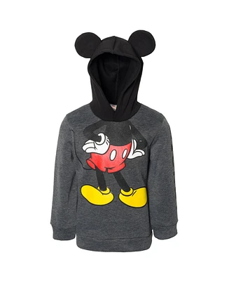 Disney Toddler Boys Mickey Mouse Winnie the Pooh Tigger Fleece Cosplay Pullover Hoodie to