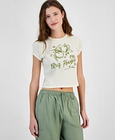 Pretty Rebellious Juniors' Paris Fruit Graphic T-Shirt