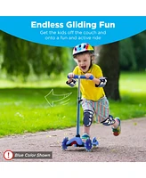 Best Choice Products Kids Mini Kick Scooter Toy w/ Light-Up Wheels and Height Adjustable T-Bar