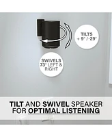 Sanus Universal Tilt & Swivel Speaker Wall Mount and Power Kit - Each