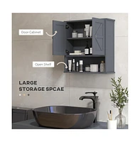 Slickblue Grey Bathroom Cabinet/Wall Cabinet – Sleek and Functional Storage Solution for Any Bathroom