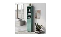 Slickblue Tall Bathroom Cabinet Slim and Space-Saving Storage Solution