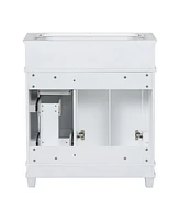 Slickblue 30" Bathroom Vanity Cabinet Without Sink for Customizable and Modern Storage Solutions