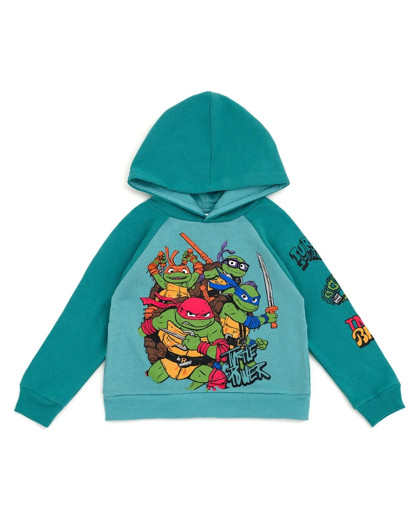 Teenage Mutant Ninja Turtles Boys Fleece Pullover Hoodie and Pants Outfit Set to (2T