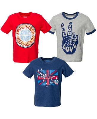 Lyrics by Lennon and McCartney Boys 3 Pack Graphic T-Shirts to