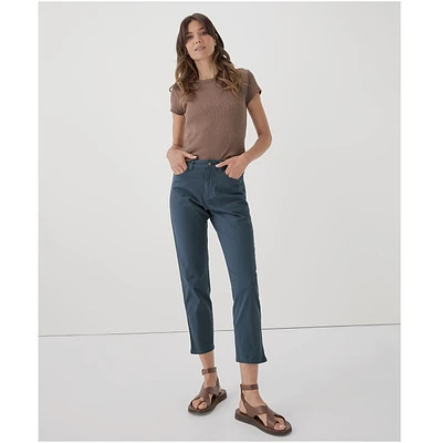 Pact Women's Organic Cotton Stretch Twill Denim Slim Pant