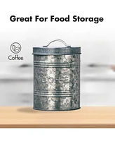 Amici Home Rustic Kitchen Metal Coffee Canister