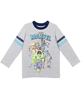 Marvel Toddler Boys T-Shirt and Fleece Pants Outfit Set to (2T