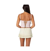 Edikted Women's Cammie Striped Corset