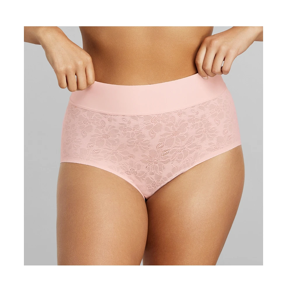 Siella Women's Soft Lace Boy Brief