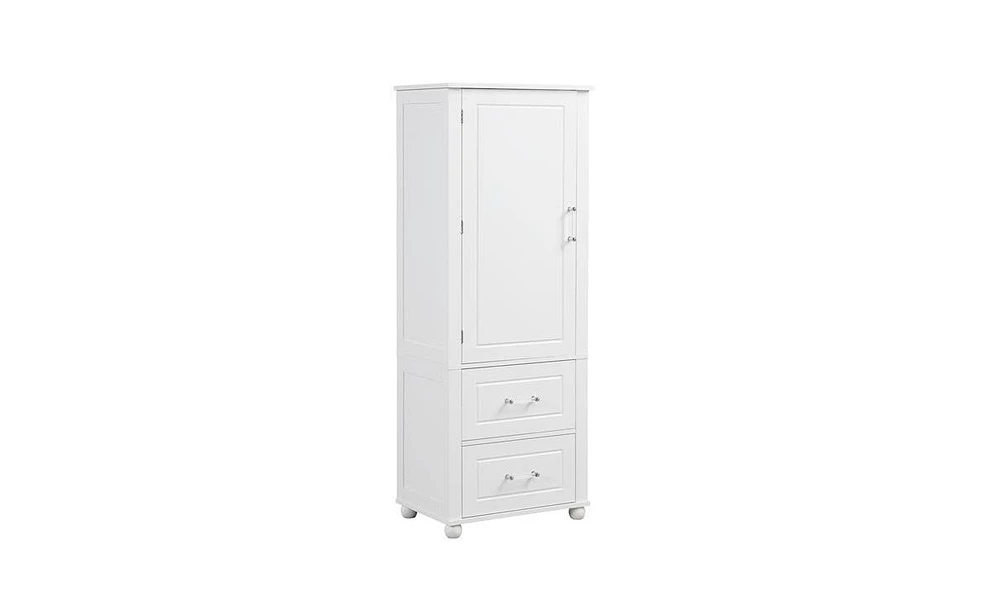 Slickblue Space-Saving Bathroom Storage Cabinet with Shelves Ideal for Small Spaces and Organizing