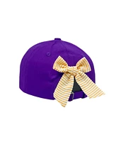 Bits & Bows Girls' Officially Licensed Clemson Bow Baseball Hat