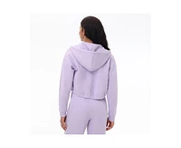 Juicy Couture Women's Cropped Zip Front Hoodie