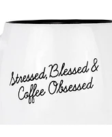 Amici Home Stressed, Blessed, and Coffee Obsessed Coffee Mug