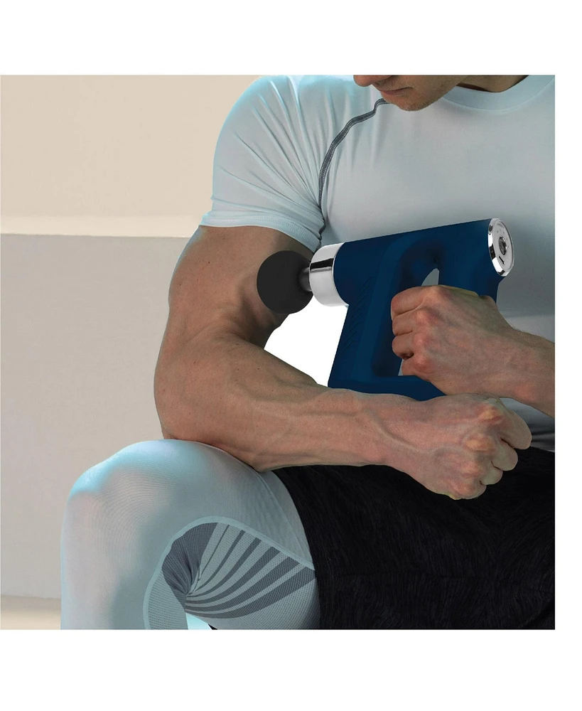 Brookstone Multi Grip Rechargeable Massage Gun