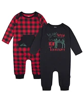 Gerber Baby Boys Long Sleeve 2-Pack Rompers