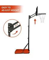 Slickblue Outdoor Height Adjustable Basketball Hoop