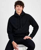 Karl Lagerfeld Paris Men's Elevated Modern-Fit Textured Fleece Hoodie