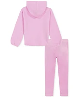 Under Armour Toddler & Little Girls 2-Pc. Fleece Hoodie Velour Joggers Set