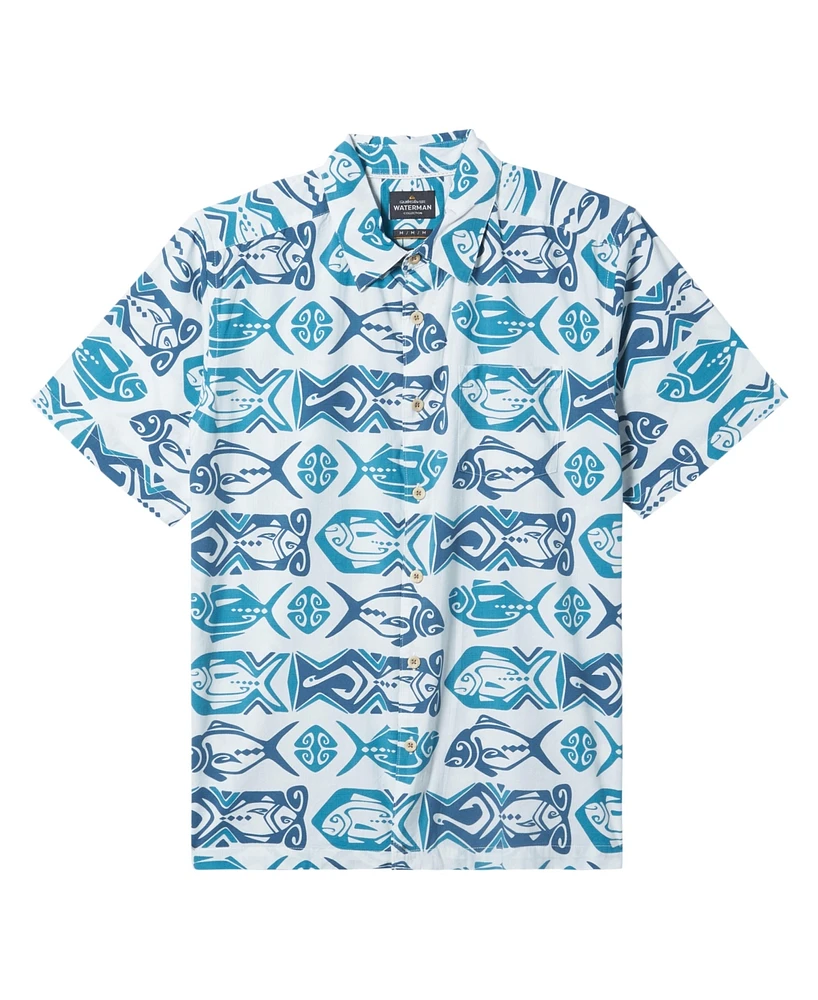 Quiksilver Waterman Men's Band O Fish Short Sleeve Shirt