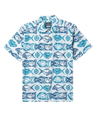 Quiksilver Waterman Men's Band O Fish Short Sleeve Shirt