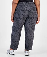 Id Ideology Plus Bubble-Print Fleece Pants, Created for Macy's