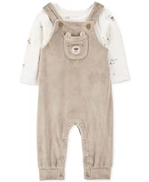 Carter's Baby Long-Sleeve T-Shirt & Bear Overalls, 2-Piece Set