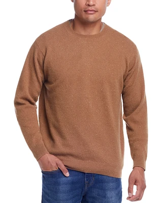 Weatherproof Vintage Men's Cashmere Textured Crewneck Sweater