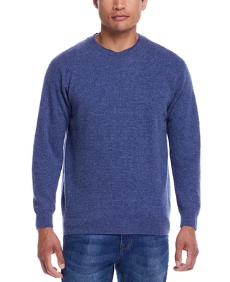 Weatherproof Vintage Men's Cashmere Textured Crewneck Sweater