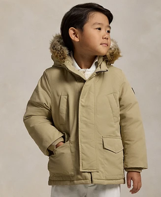 Polo Ralph Lauren Toddler and Little Boys Artificial-fur-Trim Down Parka Jacket