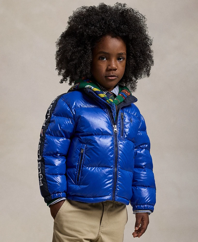 Polo Ralph Lauren Kid's Logo Down Hooded Jacket