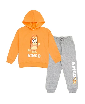 Bluey Little Boys Fleece Pullover Hoodie and Pants Outfit Set