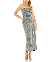 Mac Duggal Women's Embellished Strapless Column Dress