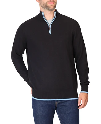 Tailorbyrd Men's Waffle Quarter Zip