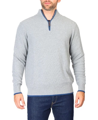 Tailorbyrd Men's Waffle Quarter Zip