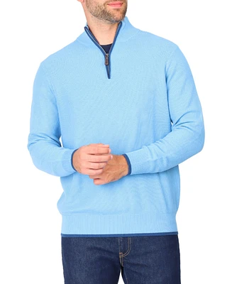 Tailorbyrd Men's Waffle Quarter Zip