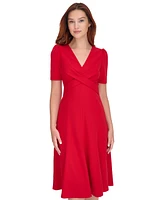 Tommy Hilfiger Women's Crisscross Fit & Flare Dress