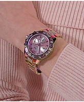 Guess Women's Multi-Function Iridescent Stainless-Steel Watch 40mm