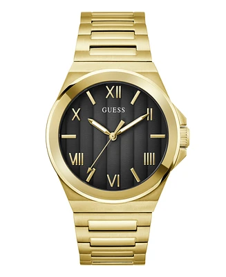 Guess Men's Analog Gold Tone Stainless Steel Watch 44mm