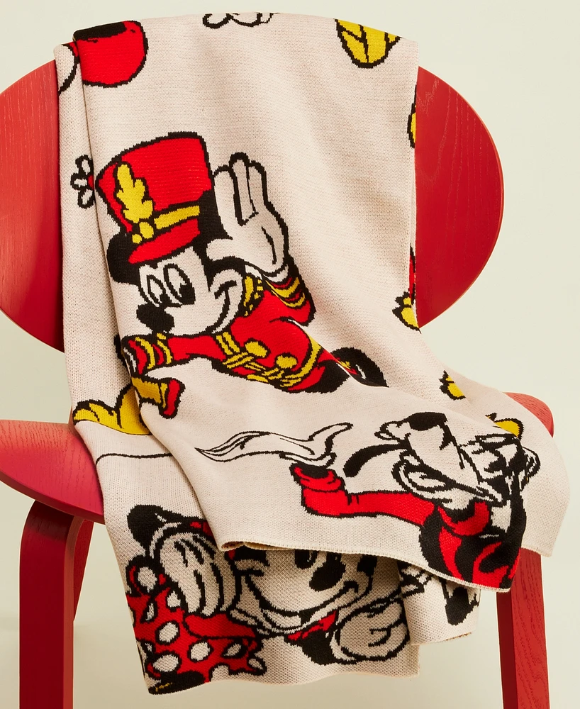 Disney | Macy's Mickey & Friends Parade Balloon Woven Blanket, Created for Macy's