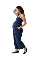 Ingrid + Isabel Maternity Smocked Bodice Jumpsuit