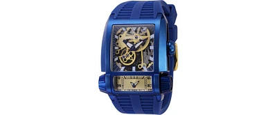 Invicta Men's 41730 Akula Automatic Gmt Blue, Gold Dial Watch