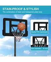 Slickblue Portable Basketball Hoop and Goal System for Indoor/Outdoor Use