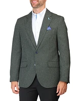 Tailorbyrd Men's Micro Heathered Check Sportcoat